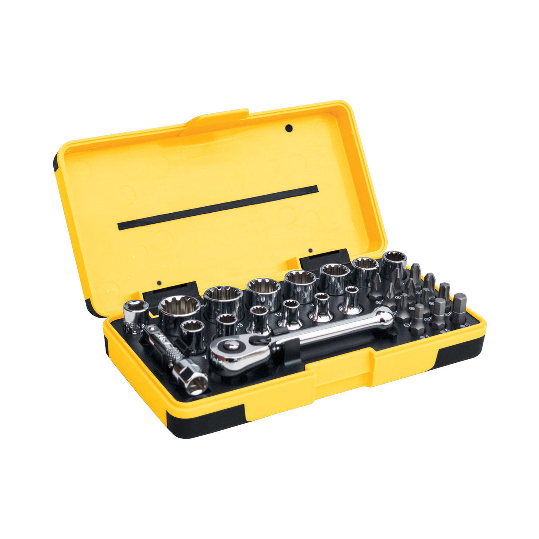 C.K Sure Drive 17 Piece Coloured Socket Set 1/4" Drive