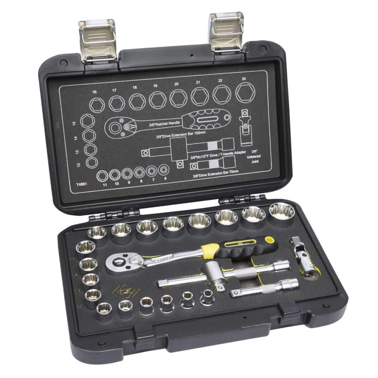 C.K Sure Drive 23 Piece Socket Set 3/8" Drive