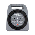 Tower 2 Socket 10A Rated Cassette Reel (12M)