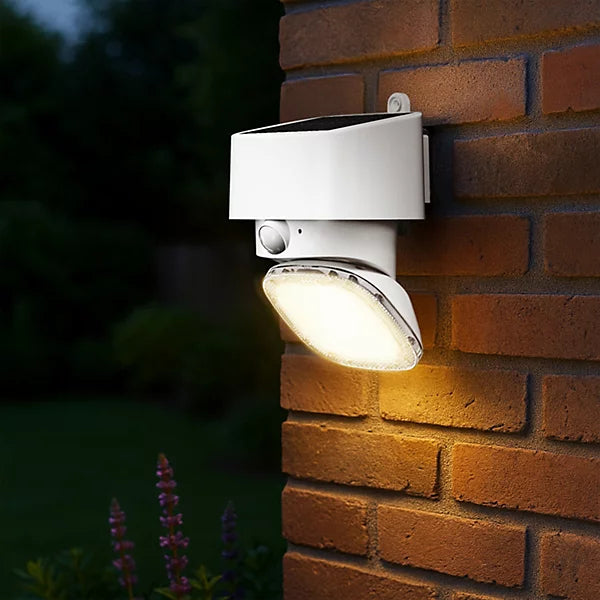 Omnisolar Triton 4000K IP65 Adjustable Solar Floodlight with PIR