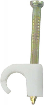 White Round Clips 9.0mm (Box 100)