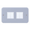 Selectric Metal Clad Light Switch 4G 2W