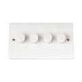 Click Scolmore - Polar White Mode 4G 100W 2 Way Dimmer Switch