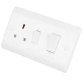 Click Scolmore 45A Cooker Switch with 13A DP Switched Socket Outlet