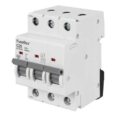 FuseBox MT10C253 Triple Pole Type C MCB 25A 10kA