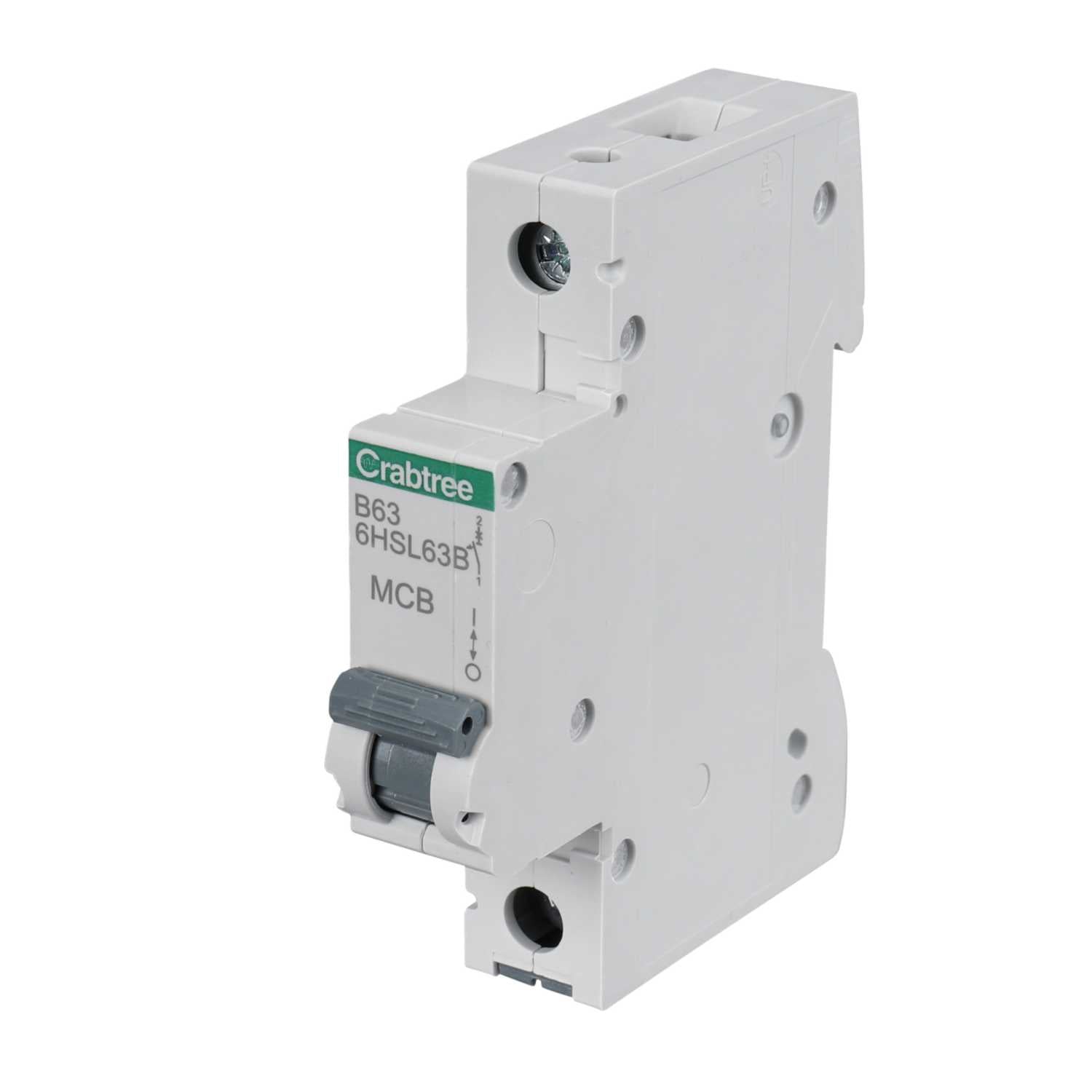 Crabtree 6HSL63B Loadstar 63A 10kA B-Curve 1-Pole MCB