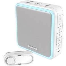 Honeywell DC915N Wireless Portable Doorbell with Push Button in White