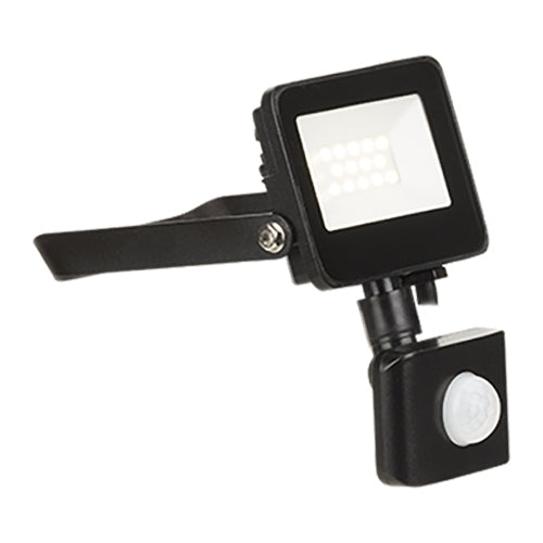 Aurora EN-FLV10P/40 VelaPIR Black IP65 10W 950lm 4000K Adjustable LED Floodlight