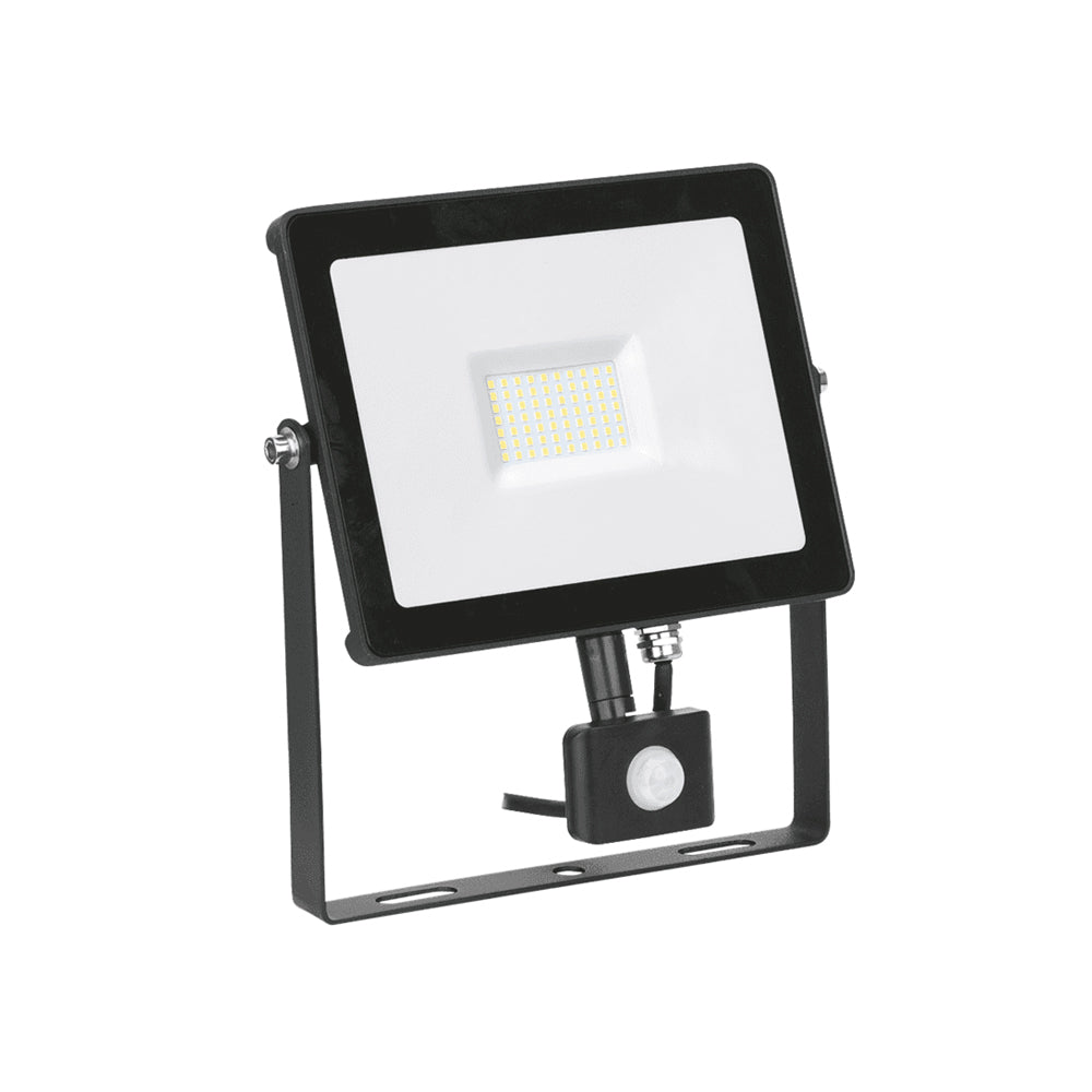 Aurora EN-FLV50P/40 VelaPIR Black IP65 50W 5000lm 4000K Adjustable LED Floodlight