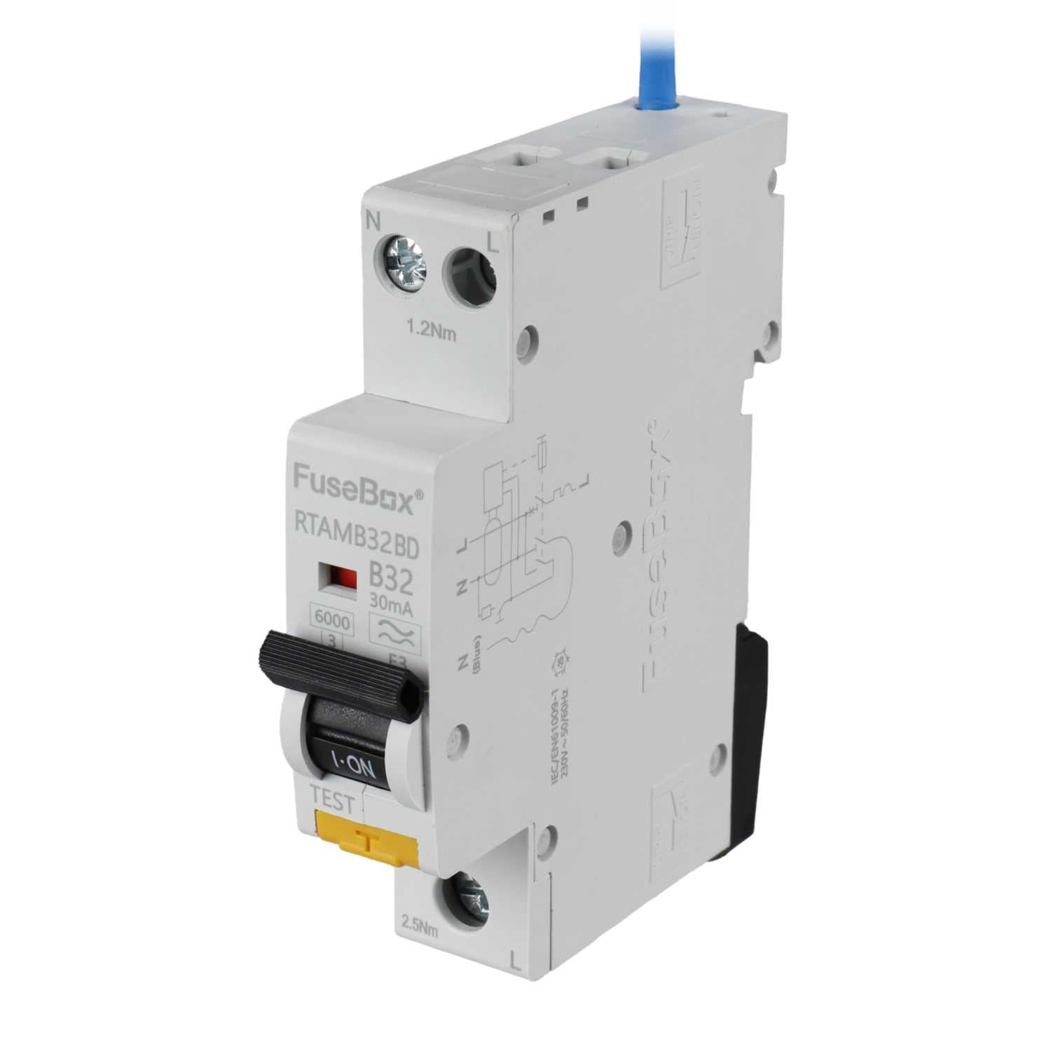 FuseBox RTAMB32BD Mini RCBO 32A 30mA
