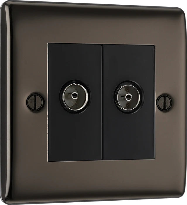 BG Nexus Metal Black Nickel - 2G Co-axial Socket