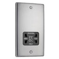 BG Nexus Metal Brushed Steel - Dual Voltage 115/240V - Black Insert