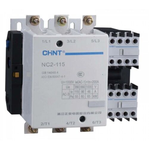 Chint 415V 265A AC3 Contactor, 3 Main Poles