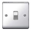 BG Nexus Metal - Polished Chrome - Light Switch 1G Intermediate 20A 16AX