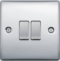 BG Nexus Metal - Polished Chrome - Light Switch 2G 2 Way 20A 16AX