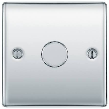 BG Nexus Metal - Polished Chrome 1G Dimmer Switch 200W