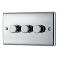 BG Nexus Metal - Polished Chrome 3G Dimmer Switch 200W
