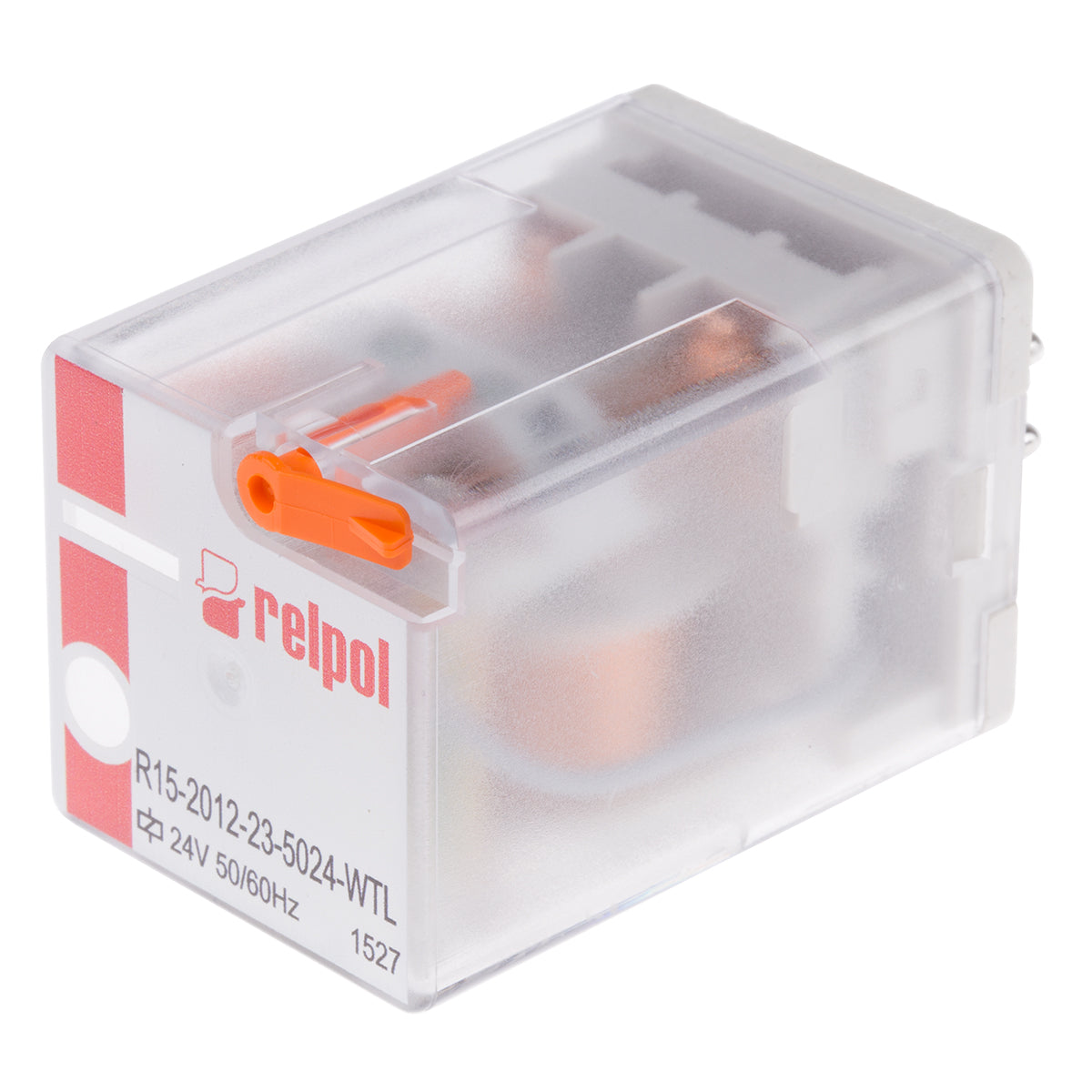 R15-2012-23-5024-WTL, Relpol Plug In Power Relay, 24V AC Coil