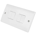 Selectric Smooth 10A Light Switch 4 Gang 2 Way