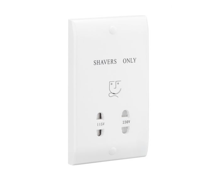 Greenbrook White Shaver Socket