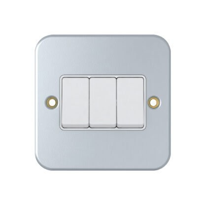 Chint 3G 2 Way Light Switch Metal Clad