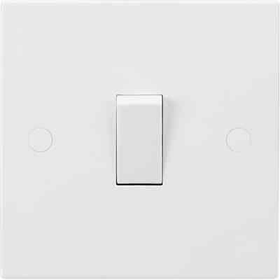 ML SN2000 Square Edge White 1 Gang 10AX 2 Way Switch