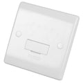 Selectric Smooth - 13A White Fused Connection Unit Unswitched