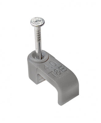 Grey Twin & Earth Clips 10mm (Box 100)