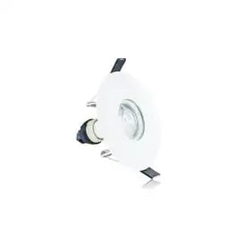 Integral Evofire IP65 Round white 70-100mm cutout Downlight with GU10 Holder - ILDLFR70D015